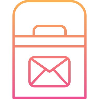 E- posta simgesinin vektör illüstrasyonu