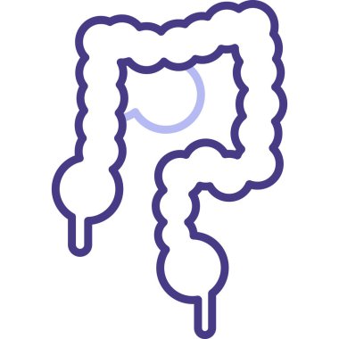 Bağırsak. Web simgesi basit illüstrasyon