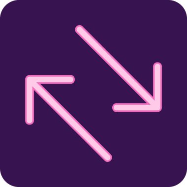 Yön sağ yuvarlak kare vektör simgesi