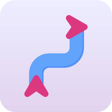 Bir harita simgesinin vektör illüstrasyonu