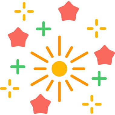 Moda tarzında izole edilmiş güneş simgesi