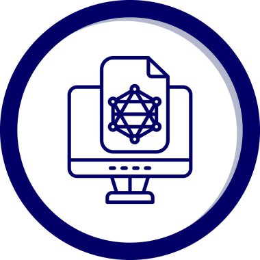 Bilgisayar. Web simgesi basit illüstrasyon