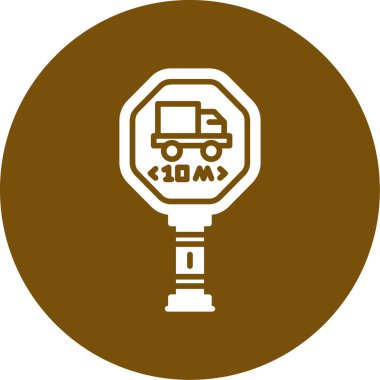 Yemek kamyonu simgesinin vektör çizimi