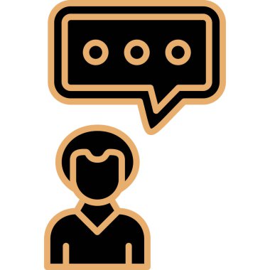 chat web icon simple illustration