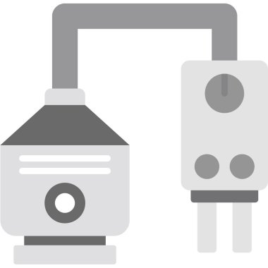 Mutfak ve pişirme vektörü simgesi.