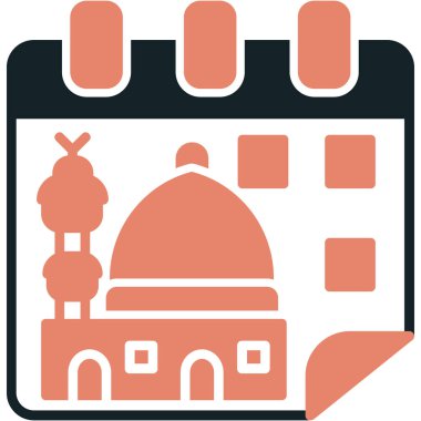 Anıt. Web simgesi basit illüstrasyon