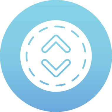 Bir madeni paranın vektör illüstrasyonu