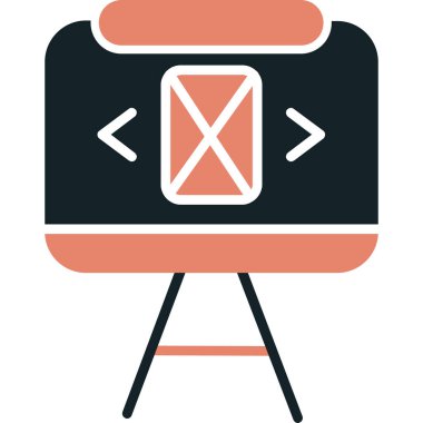 Modern simgenin vektör illüstrasyonu