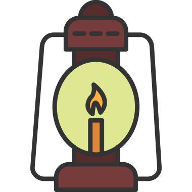 Ateş simgesi, vektör çizimi