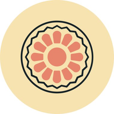 çiçek simgesi vektör illüstrasyonu