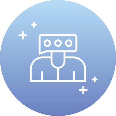 Robot modern simgenin vektör illüstrasyonu