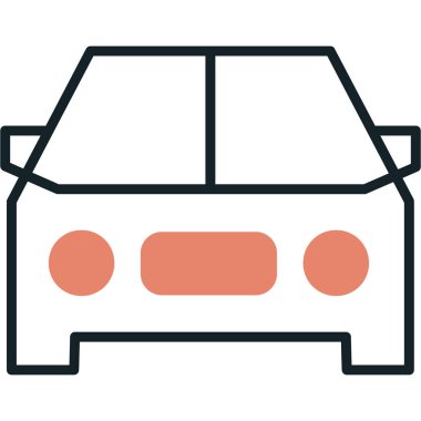 - Araba. Web simgesi basit tasarım