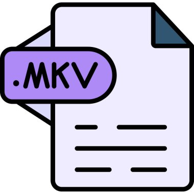 dosya biçimi simgesi, vektör illüstrasyonu