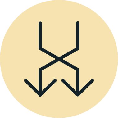 Web simgesini karıştır, vektör illüstrasyonu