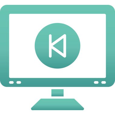 monitör simgesi. vektör çizim