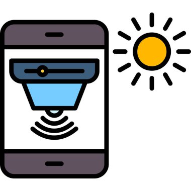 mobil akıllı telefon simgesi - taslak biçimi