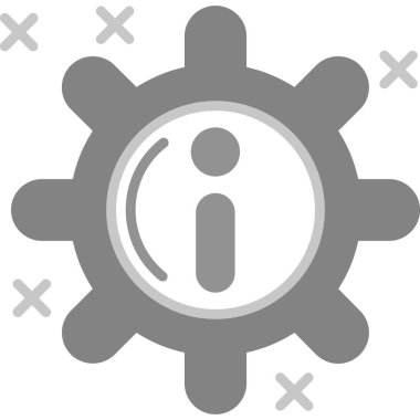 Ayarları vektör satırı simgesi