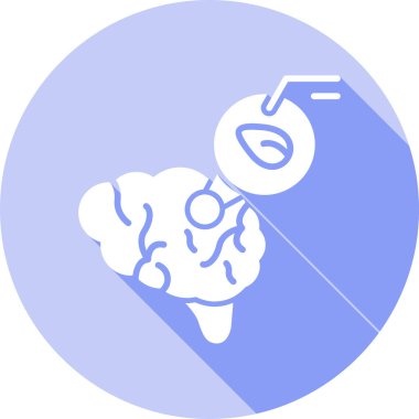 Beyin zihin simgesi - ana hatlar biçiminde