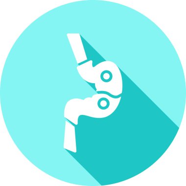 Robot el vektör simgesi modern basit vektör illüstrasyonu