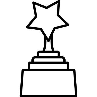Ödül kupası ödül ikonu ana hatlarıyla