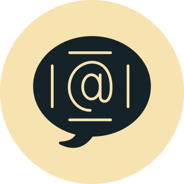 Sohbet simgesinin vektör illüstrasyonu