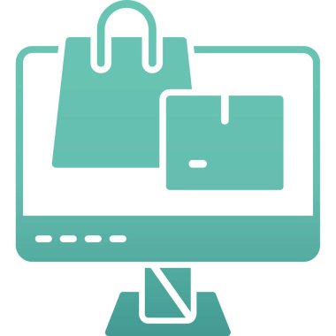 Alışveriş. Ağ simgesi. resimleme