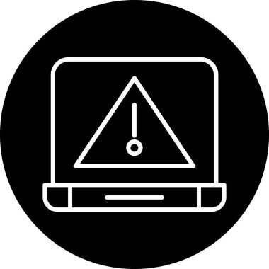 dizüstü bilgisayar simgesi, vektör illüstrasyonu