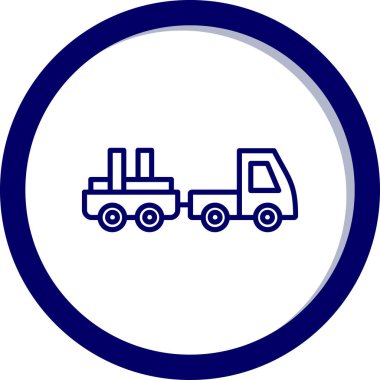 Kamyon. Web simgesi basit illüstrasyon