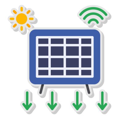 solar panel vektör simgesi