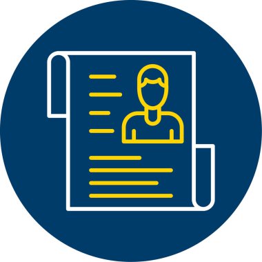 Bir insan simgesinin vektör illüstrasyonu