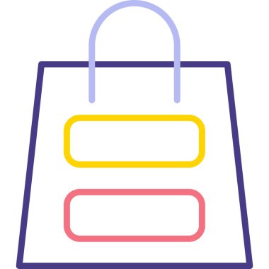 Alışveriş çantası. Basit tasarım