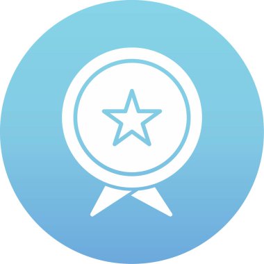 Rozet. Web simgesi basit illüstrasyon