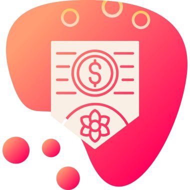 Doları para simgesi. vektör çizim