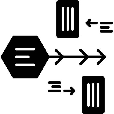 veritabanı web simgesi, vektör çizim