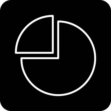 tablo pasta grafiği simgesi katı biçimli