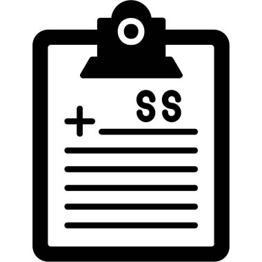 Kontrol Listesi Düz Vektör Simgesi