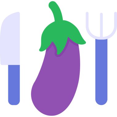 patlıcan sebze ikonu