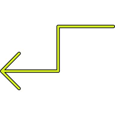 izole ok tasarımı vektör çizimi