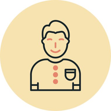 avatar. Web simgesi basit illüstrasyon