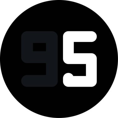 Moda biçimi izole edilmiş arkaplanda 8 numaralı simge