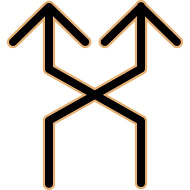 Ok. Web simgesi basit illüstrasyon