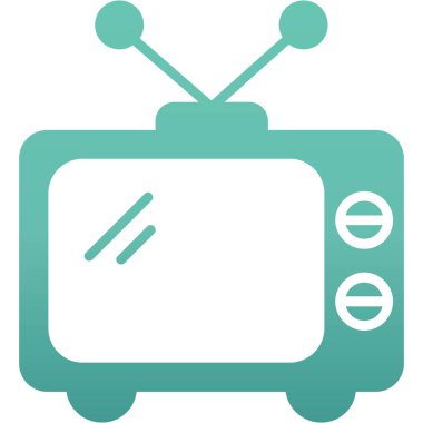 televizyon simgesi vektör illüstrasyonu