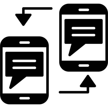 - Telefon. Web simgesi basit illüstrasyon