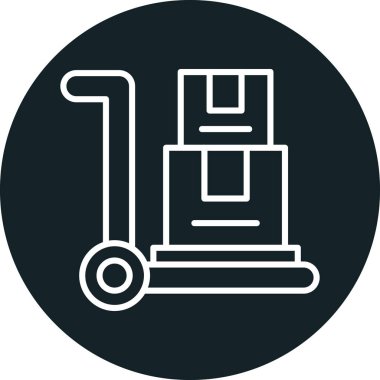 elektrik süpürgesi vektör çizgisi simgesi