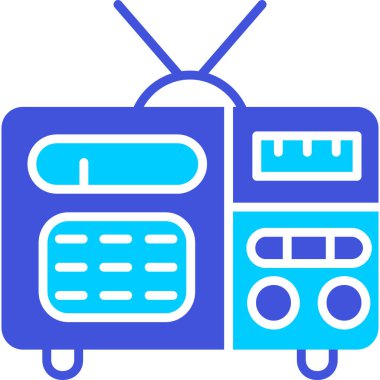 Televizyon. Web simgesi basit illüstrasyon