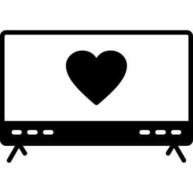 Kalp monitörü vektör simgesi