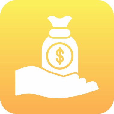 Doları vektör simge işareti simge vektör çizim kişisel ve ticari kullanım için..