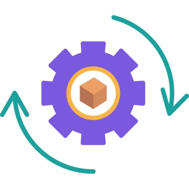 Web simgesi ayarlanıyor, basit vektör illüstrasyonu