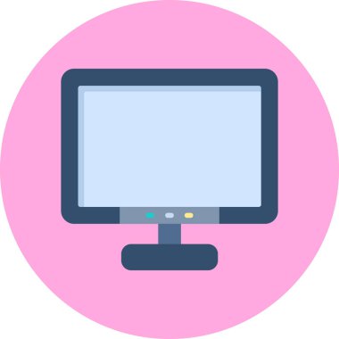 Bilgisayar. Web simgesi basit illüstrasyon