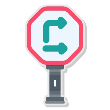 Trafik ışığı simgesi, izometrik 3d biçimi